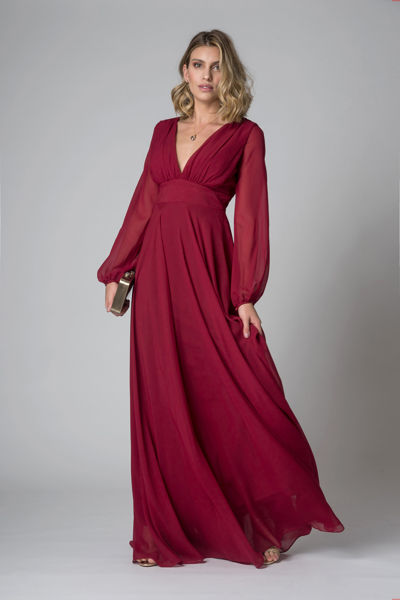 vestido marsala