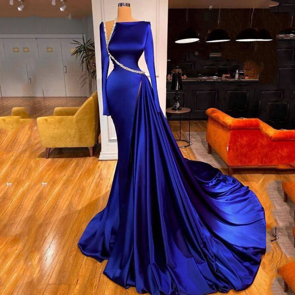 vestido azul royal