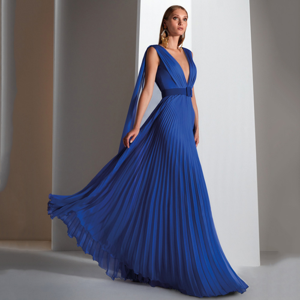 vestido azul royal