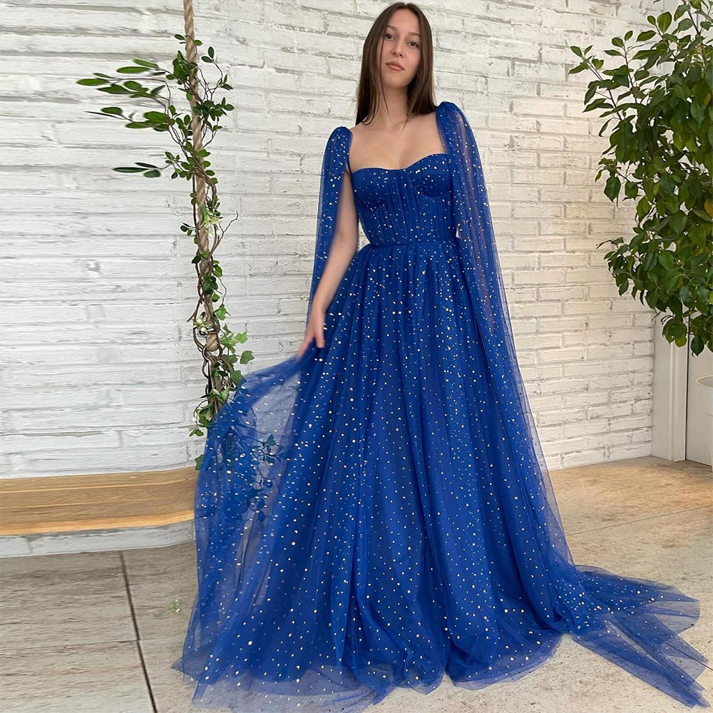 vestido azul royal