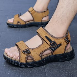 chinelo de couro masculino