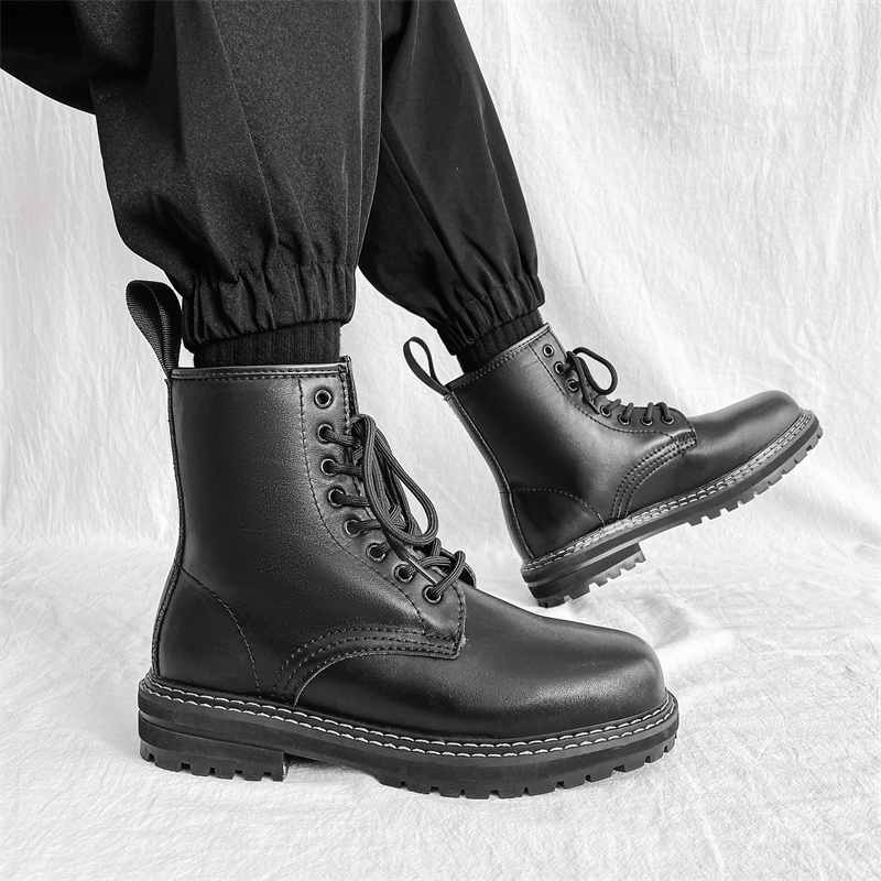 black work boots for men