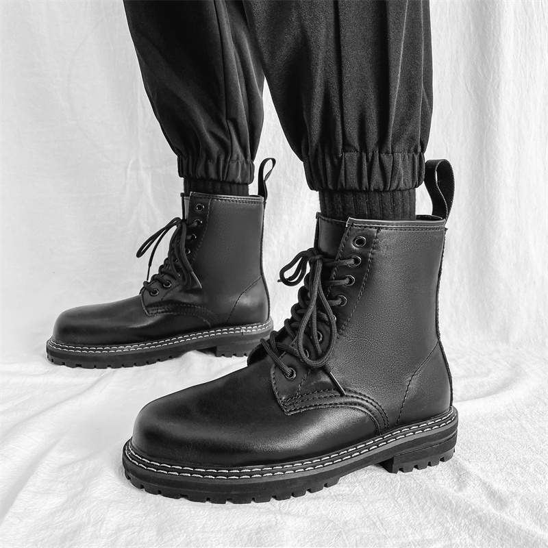 black work boots for men