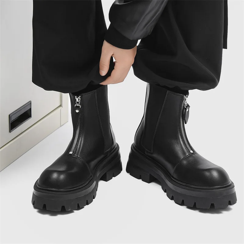 men chunky boots