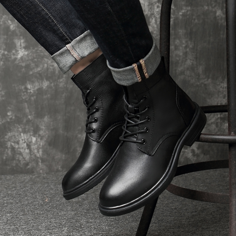 black dress boots for men