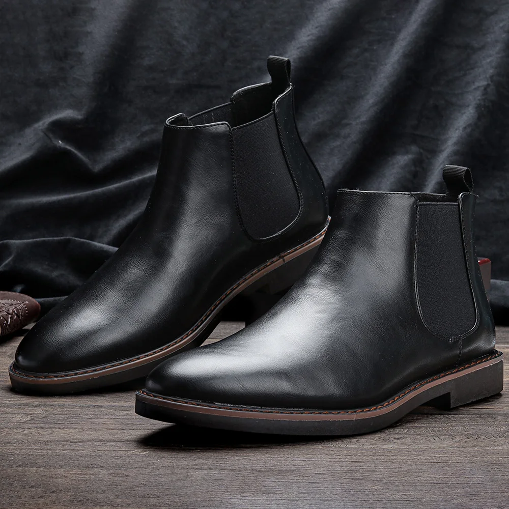 men chelsea boots black