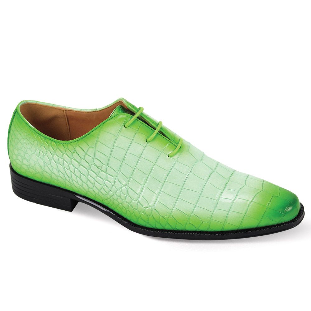 green dress shoes